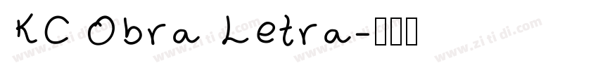 KC Obra Letra字体转换
